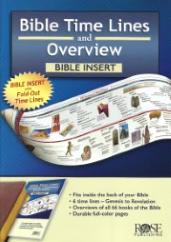 Bible Time Lines and Overview Bible Insert